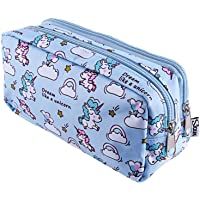 SIQUK Estuche de lápices Unicornio Lápiz de gran capacidad Bolsas dobles Bolso de lápiz Unicornio para niñas- niños y…